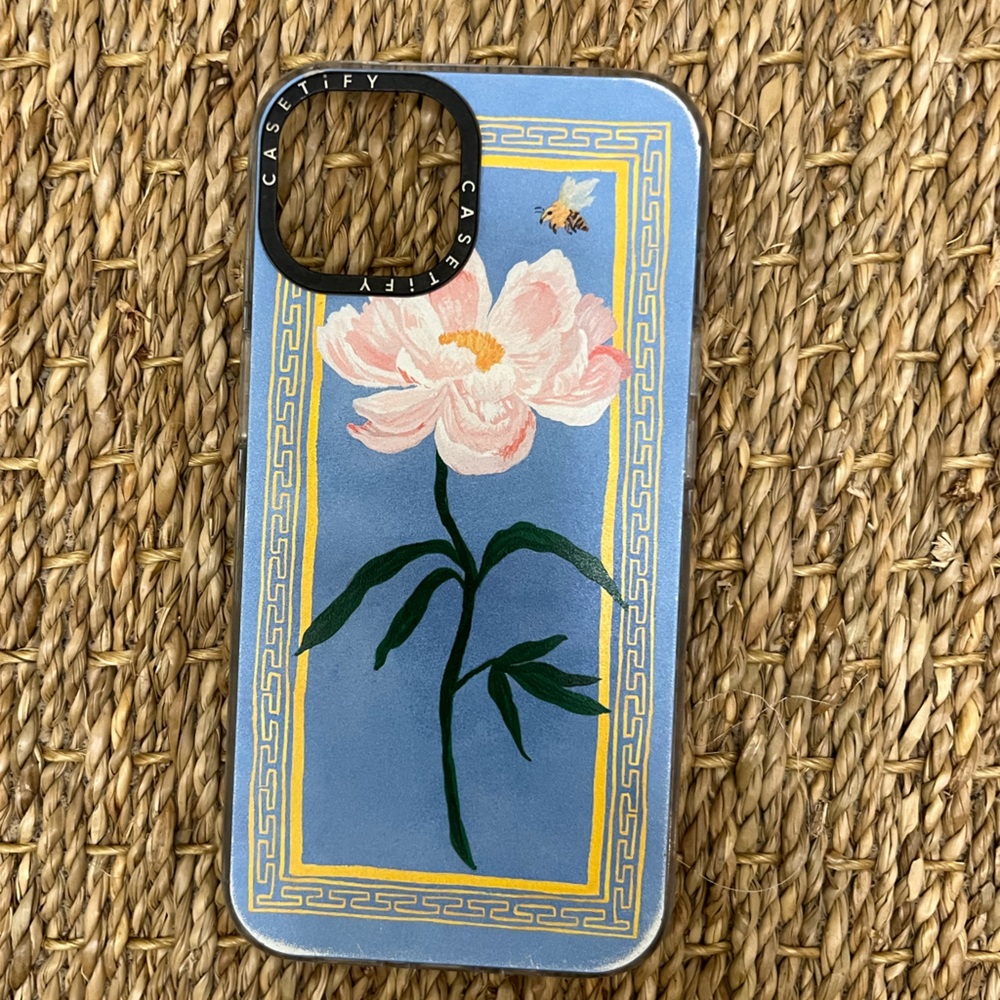 Casetify Blue Floral iPhone 13 Case